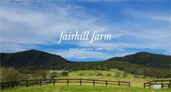 Desktop Screenshot of fairhillfarm.com.au